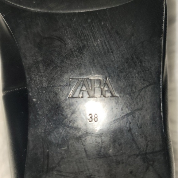 Zara Black Loafers with Gold and Pearl Details - Picture 5 of 6